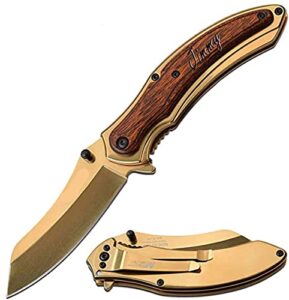 mtech usa free engraving - personalized knife pocket knife (mt-a1030gbr)