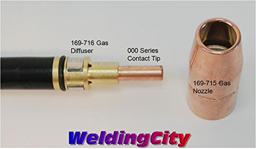 WeldingCity 150-amp 15-ft Air-cooled MIG Welding Gun Torch Stinger Replacement for Miller Millermatic MIGmatic M-Series M-150/M-15 (249041)