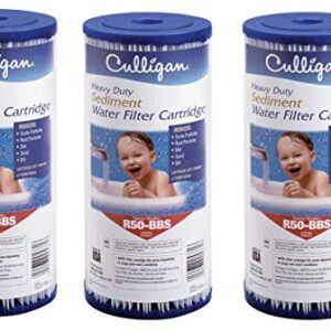Culligan R50-BBSA Whole House Heavy Duty Water Filter Cartridge, 24,000 Gallons, 3 Pack