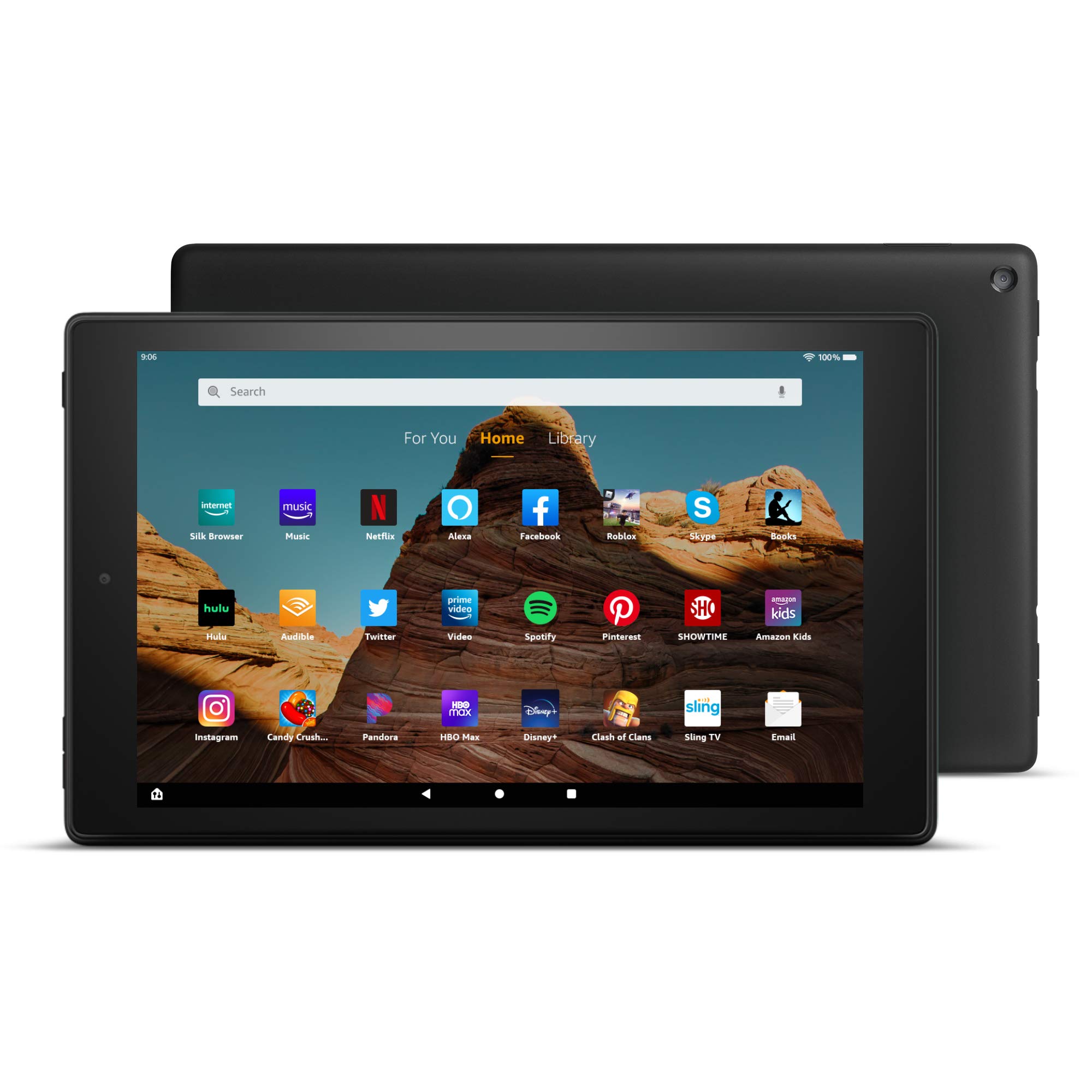 Fire HD 10 Tablet (10.1" 1080p full HD display, 32 GB) – Black (2019 Release)
