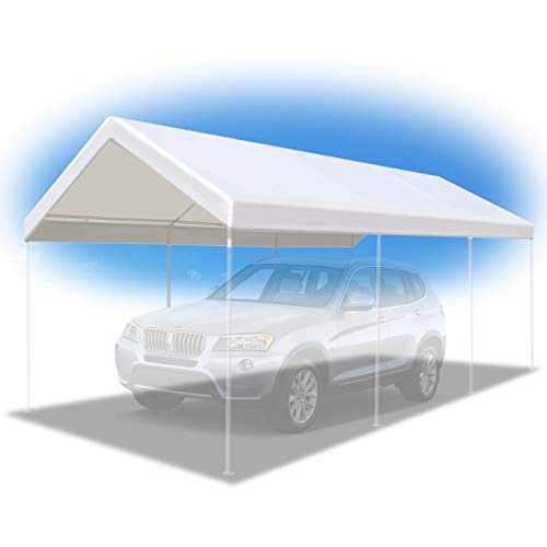 BenefitUSA 10'x20' Carport Replacement Canopy Garage Top Tarp Shelter Cover, Canopy ONLY (w/Edge)