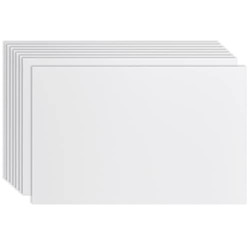 8 Pack Corrugated Plastic Yard Signs 24x36 for Outdoor, Open House, Birthday, Lawn, Foam Poster Board with 4mm Blank Surface (White)