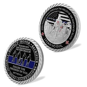 Thin Blue Line Lives Matter Police Officer Law Enforcement Challenge Coin