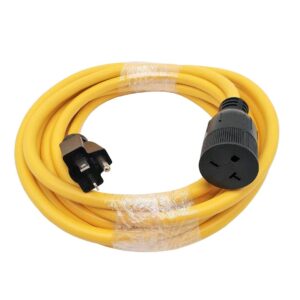parkworld 885767 nema 6-20 extension cord 6-20p to 6-20r (t blade female also for 6-15r adapter) 250v, 20a, 5000w (16ft)