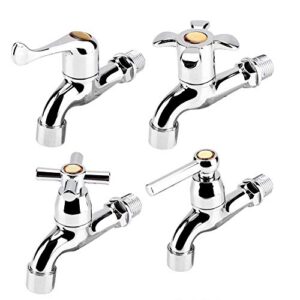 Water Faucet Laundry Bathroom Washing Machine Bath Tub Tap Faucet Outdoor Garden Single Cold Water Tap(#1)