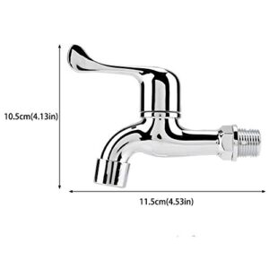 Water Faucet Laundry Bathroom Washing Machine Bath Tub Tap Faucet Outdoor Garden Single Cold Water Tap(#1)