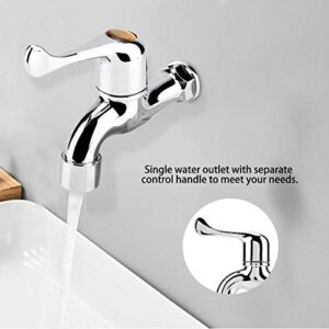 Water Faucet Laundry Bathroom Washing Machine Bath Tub Tap Faucet Outdoor Garden Single Cold Water Tap(#1)