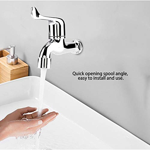 Water Faucet Laundry Bathroom Washing Machine Bath Tub Tap Faucet Outdoor Garden Single Cold Water Tap(#1)