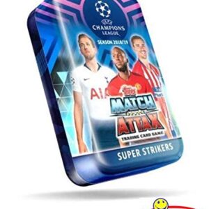 2018/2019 Topps Match Attax Champions League Soccer EXCLUSIVE Collectors MEGA TIN with 60 Cards Including Limited Edition Card & 15 Subset Cards! Look for Ronaldo, Messi, Neymar, Bale & More! WOWZZER!