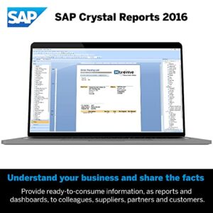 SAP Crystal Reports 2016 Reporting software [32 Bit] [PC Download]