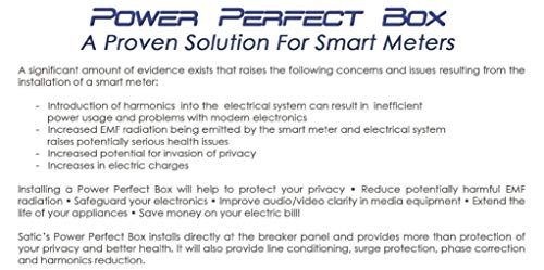 Satic Power Perfect Box - Whole Home Dirty Electricity Filter, Surge Protector and Cost Saver!