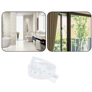 Zengest Door Strip Bottom, House and Glass Shower Door Seal Strip for Side of Door(Transparent), 1" x 16.4'