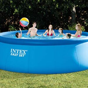 Intex 15ft x 48in Easy Set Above Ground Inflatable Pool w/Pump and Solar Cover