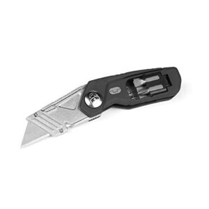 true utility folding-blade pocket knife multitool 6780 knife plus with steel clip and flathead and phillips bit holder and 2 extra blades