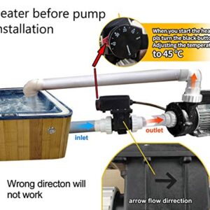 UCEDER Hot Tub LX H20-Rs1 Thermostat 110V 2kw with Adjustable Temperature Thermostat for Some hot tubs,Underground Small Pool &Bathtub（Suggest Connect 20A Adapter or Breaker