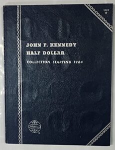 1964 - used john f. kennedy half dollar collection # 9699 empty coin folder