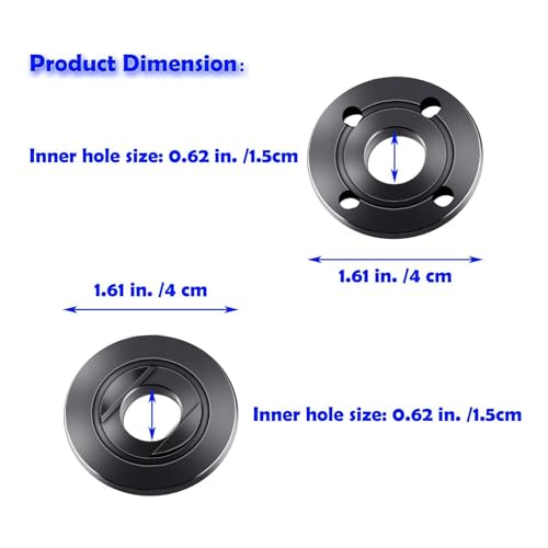 5Pcs Angle Grinder Spanner Wrench, Angle Grinder Tool Lock-nut Wrench Grinder Flange Nut Compatible With Milwaukee Dewalt 193465-4 Bosch Black Decker Ryobi 4.5" 5" 5/8-11 Parts