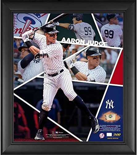 Aaron Judge New York Yankees 15" x 17" Impact Player Collage with a Piece of Game-Used Baseball - Limited Edition of 500 - MLB Game Used Baseball Collages