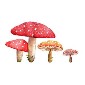 mushroom cluster wall decal - woodland creatures collection - 6" tall x 11" wide