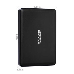 Maxone Portable External Hard Drives 320GB-USB 3.0 2.5'' HDD Backup Storage for PC, Desktop, Laptop, Mac, MacBook, Xbox One, PS4, TV, Chromebook, Windows - Black