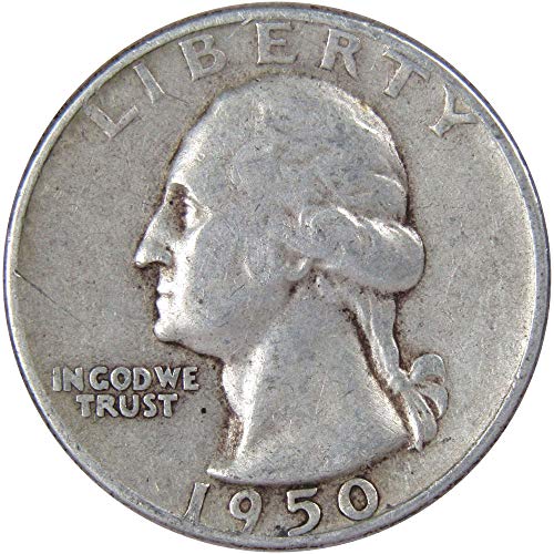 1950 S Washington Quarter AG About Good 90% Silver 25c US Coin Collectible