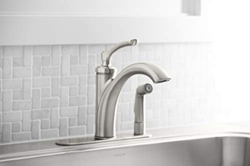 Kohler K-R29671-VS Linwood Kitchen Sink Faucet, Vibrant Stainless