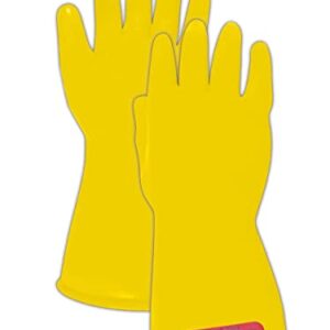 MAGID Class 0 Low-Voltage Rubber Insulating Linemen Safety Gloves, 1 Pair, 11” Long