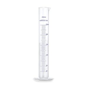 fermentaholics hydrometer test jar & measuring cylinder - test homebrewed beer, wine, mead, cider, & fermented beverages – easy to use & read - 250 ml - heat resistant up to 121° celsius