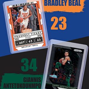 Basketball Cards: Giannis Antetokounmpo, Luka Doncic, James Harden, Trae Young, Donovan Mitchell, Bradley Beal, Michael Jordan ASSORTED Card Gift Bundle