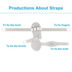 REAQER Stroke Resting Hand Splint Bendable Night Immobilizer Muscle Atrophy Hemiplegia Rehabilitation Straighten Your Fingers Hand, Wrist (Left)