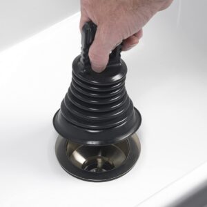 LDR 512 3420-K Mini Bellows Sink and Drain Plunger for Bathrooms, Kitchens, Baths, Compact and Powerful Easy to Store and Hide Perfect for RV's