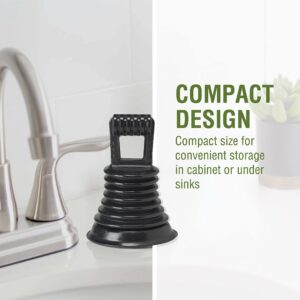 LDR 512 3420-K Mini Bellows Sink and Drain Plunger for Bathrooms, Kitchens, Baths, Compact and Powerful Easy to Store and Hide Perfect for RV's