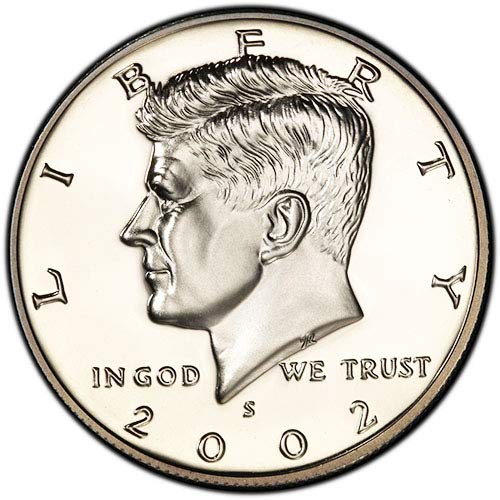 2002 S Silver Proof Kennedy Half Dollar Choice Uncirculated US Mint