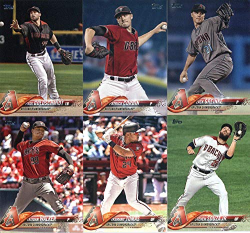 Arizona Diamondbacks 2018 Topps MLB Baseball Complete Mint Hand Collated 23 Card Team Set with Paul Goldschmidt and Zach Greinke plus