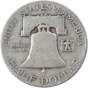 1949 S Franklin Half Dollar F Fine 90% Silver 50c US Coin Collectible
