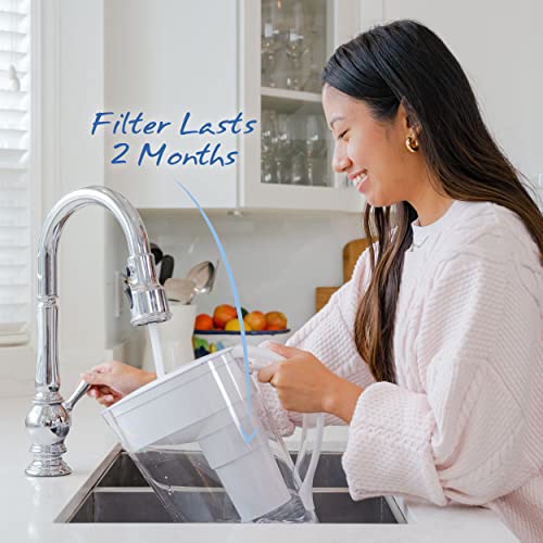 Santevia MINA Alkaline Water Filter Value Pack | 3-Pack At Home Water Pitcher Filter Adds Minerals and Makes Alkaline Water | Chlorine and Lead Water Filter| Made In North America