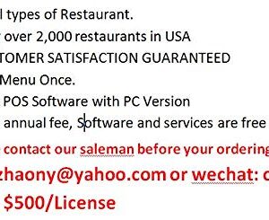 Restaurant POS Software,Free Input Menu Once,no annual fee,Trusted by over 2,000 restaurants in USA,100% CUSTOMER SATISFACTION GUARANTEED