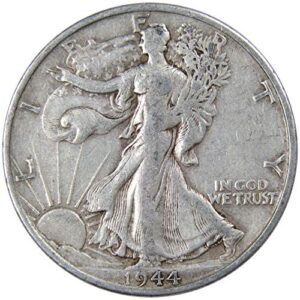 1944 s liberty walking half dollar vf very fine 90% silver 50c us coin