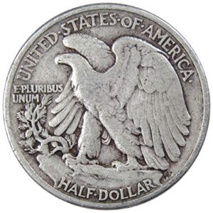 1939 Liberty Walking Half Dollar F Fine 90% Silver 50c US Coin Collectible