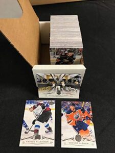 2018-19 upper deck series one complete hand collated veterans hockey set of 200 (no young guns) free shipping to the united states includes all base cards 1-200. look for nhl superstars like connor mcdavid, nathan mackinnon and marc-andre fleury. the perf