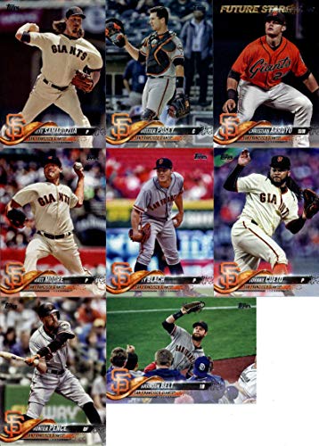 San Francisco Giants 2018 Topps Complete Mint Hand Collated 21 Card Team Set with Buster Posey and Hunter Pence Plus