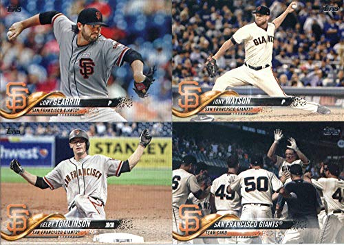 San Francisco Giants 2018 Topps Complete Mint Hand Collated 21 Card Team Set with Buster Posey and Hunter Pence Plus