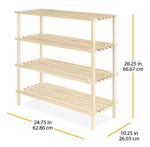 Whitmor Wood 4-Tier Shelf