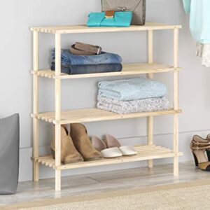 Whitmor Wood 4-Tier Shelf