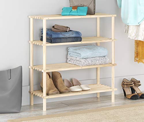 Whitmor Wood 4-Tier Shelf