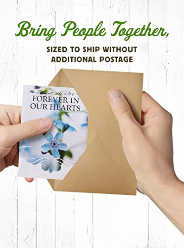 American Meadows Wildflower Seed Packets "Forever in Our Hearts" Memorial Favors (Pack of 20) - Forget-me-Not Seed Mix, Favors for Funerals, Wakes, Viewings, Visitations, Memorial Services