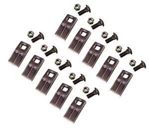 10 - square hole replacement auger teeth w/hardware - sq58-58pb, at-5