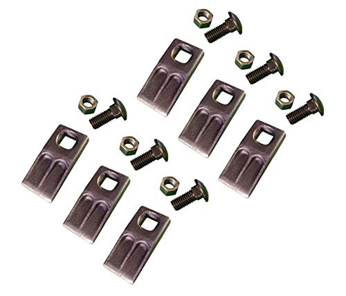 6 - Square Hole Replacement Auger Teeth w/Hardware - SQ58-58PB, AT-5