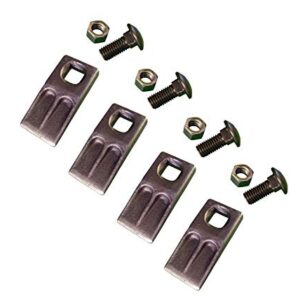 4 - Square Hole Replacement Auger Teeth w/Hardware - SQ58-58PB, AT-5