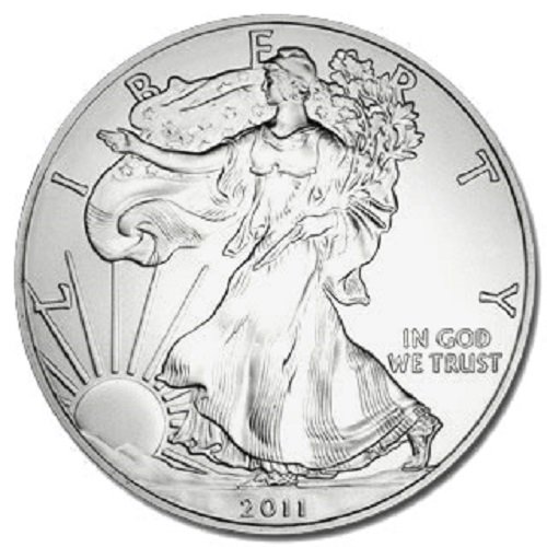 2011 - American Silver Eagle .999 Fine Silver with Our Certificate of Authenticity Dollar Uncirculated US Mint